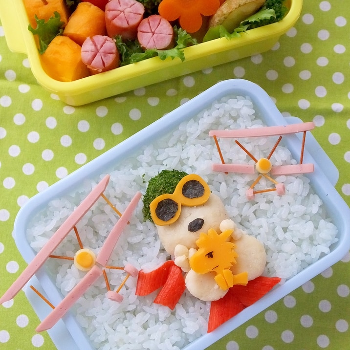 キャラ弁 空飛ぶスヌーピーのお弁当 レシピ 作り方 By Cherry05 楽天レシピ キャラ弁 空飛ぶスヌーピーのお弁当 レシピ 作り方 By Cherry05 楽天レシピ